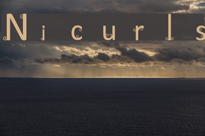 Nicurls Font examples