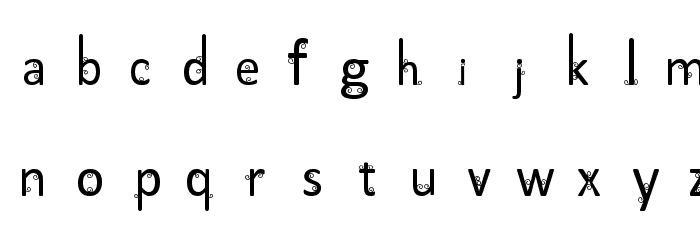 Nicurls Font LOWERCASE