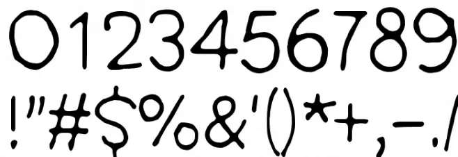 Nie Zabawne Komik Font OTHER CHARS