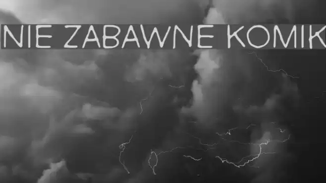 Nie Zabawne Komik Font examples