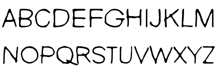 Nie Zabawne Komik Font LOWERCASE
