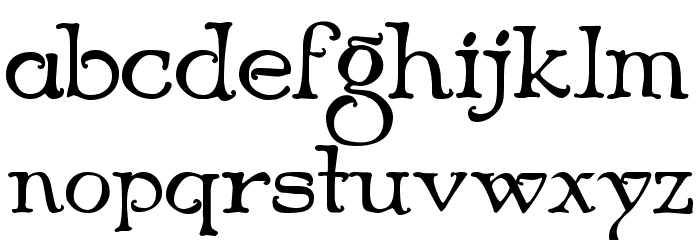 Niederwald Font LOWERCASE