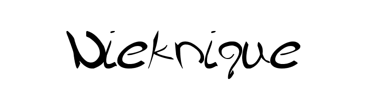 Nieknique  नि: शुल्क फ़ॉन्ट्स डाउनलोड