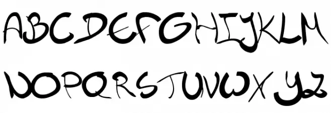 Nieknique 字体 大写