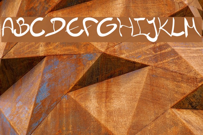 Nieknique Font examples