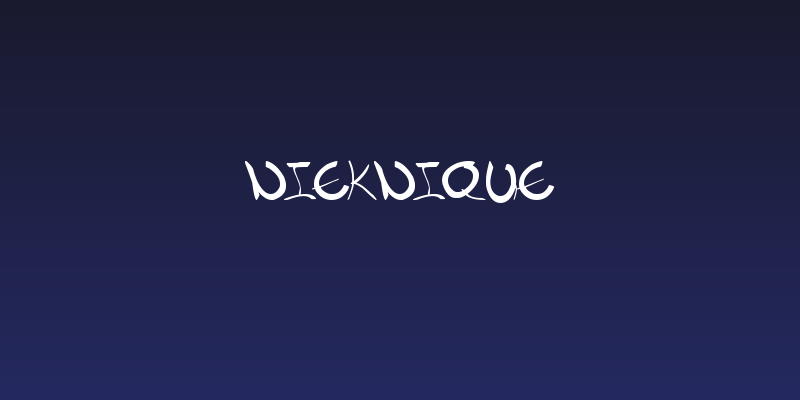 Nieknique Social Header