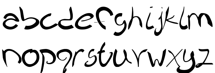 Nieknique Font LOWERCASE