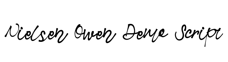 Nielsen Owen Demo Script  नि: शुल्क फ़ॉन्ट्स डाउनलोड