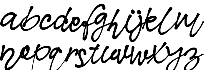 Nielsen Owen Demo Script Font LOWERCASE