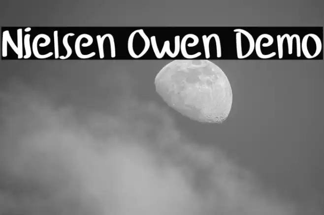 Nielsen Owen Demo Font examples