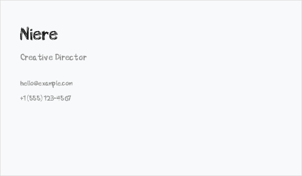 Niere Business Card