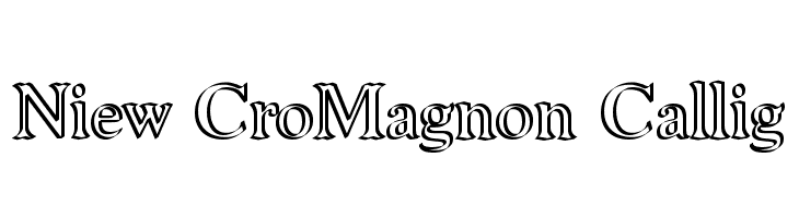 Niew CroMagnon Callig Font