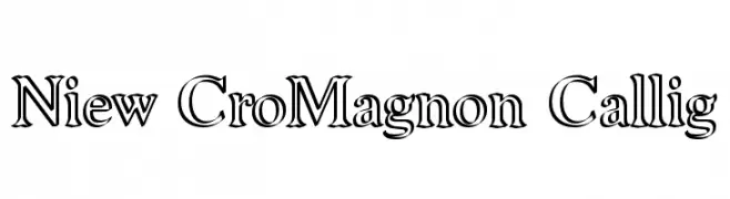 Niew CroMagnon Callig  font caratteri gratis