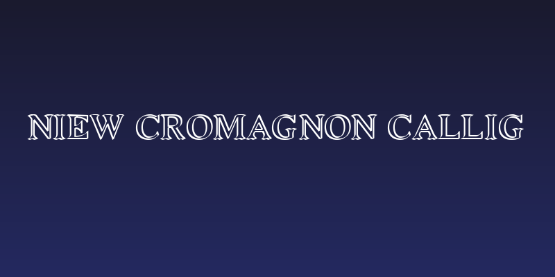 Niew CroMagnon Callig Social Header