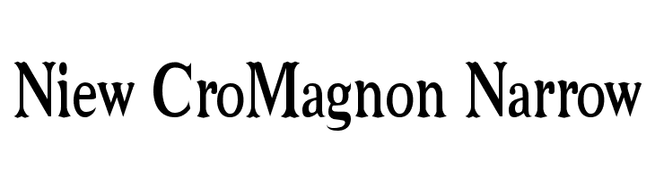 Niew CroMagnon Narrow Font