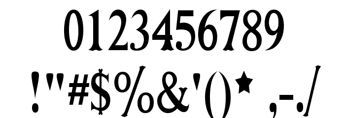 Niew CroMagnon Narrow Font OTHER CHARS