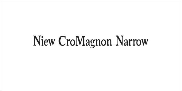 Niew CroMagnon Narrow Logo