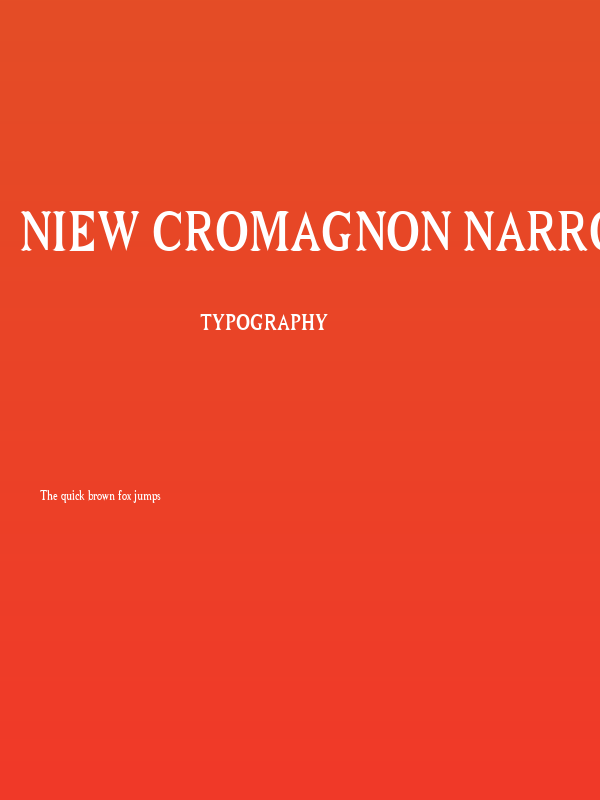 Niew CroMagnon Narrow Poster