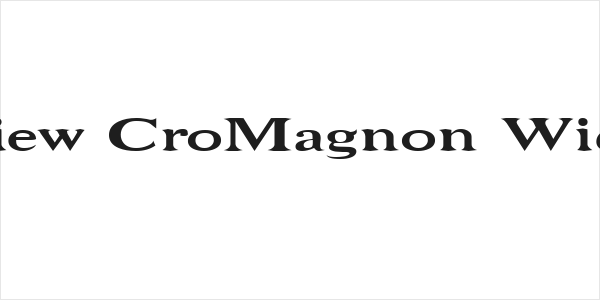 Niew CroMagnon Wide Logo