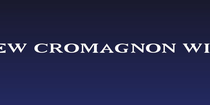 Niew CroMagnon Wide Social Header