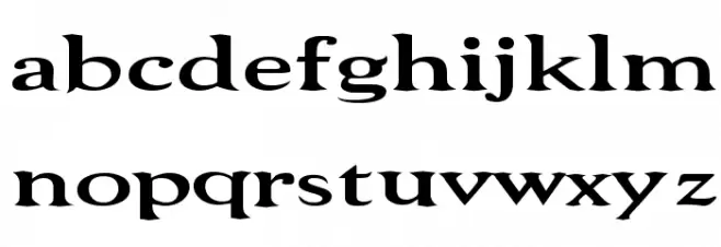 Niew CroMagnon Wide 字体 小写