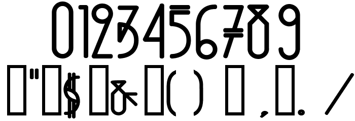 Niewe-Bold Font OTHER CHARS