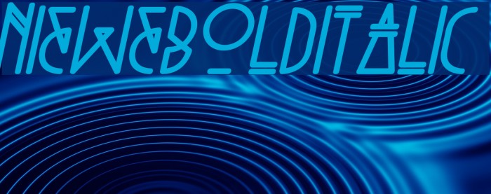 Niewe-BoldItalic Font examples
