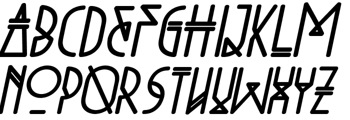 Niewe-BoldItalic Font LOWERCASE