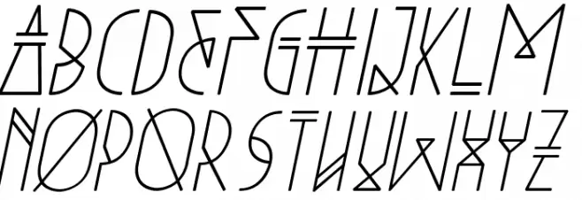 Niewe-Italic Polices MAJUSCULES