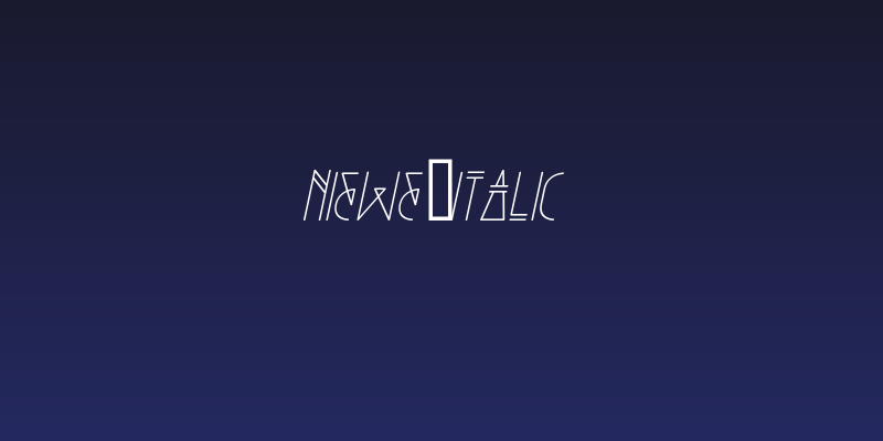 Niewe-Italic Social Header