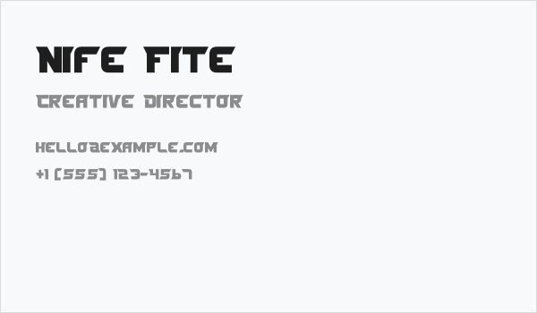 Nife Fite Business Card