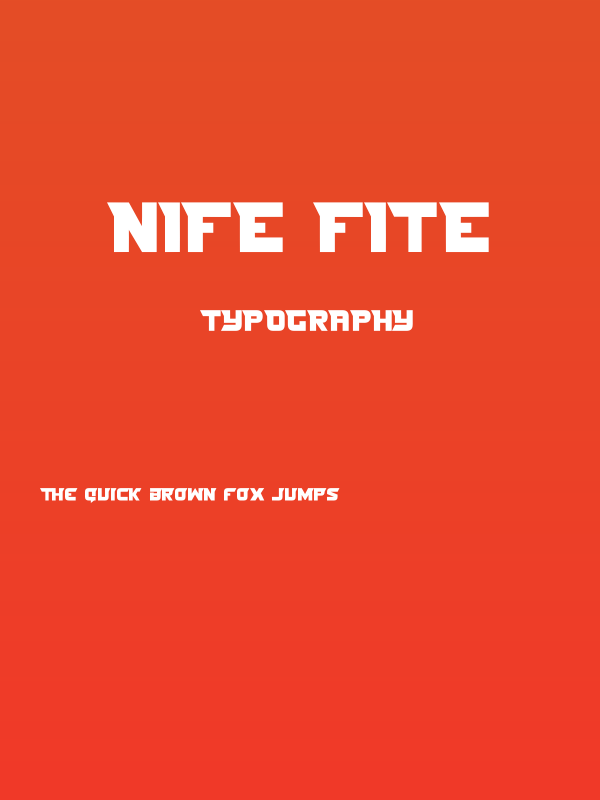 Nife Fite Poster