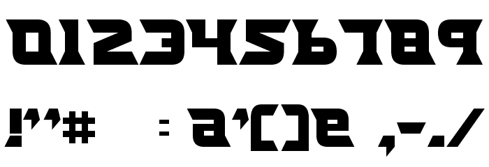 Nife Fiter Font OTHER CHARS