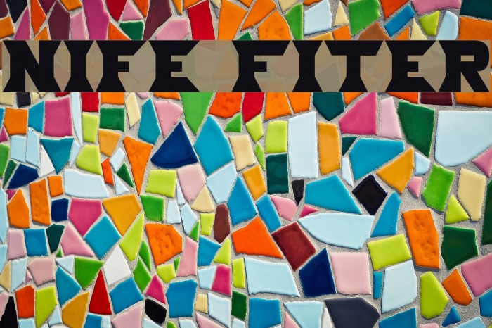 Nife Fiter Font examples