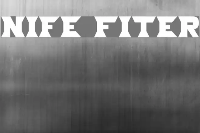 Nife Fiter Font examples