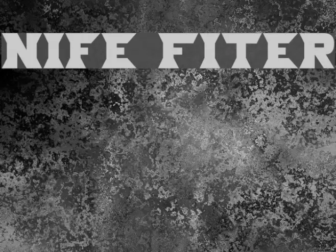 Nife Fiter Font examples