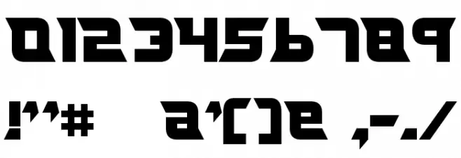 Nife Fites Font OTHER CHARS