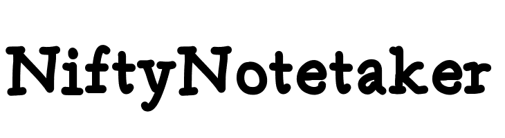 NiftyNotetaker  لخطوط تنزيل