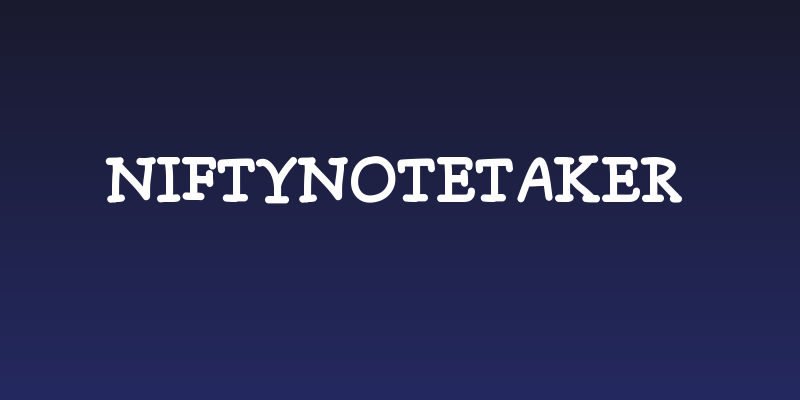 NiftyNotetaker Social Header