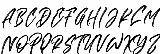 Nighiri Schriftart Groß