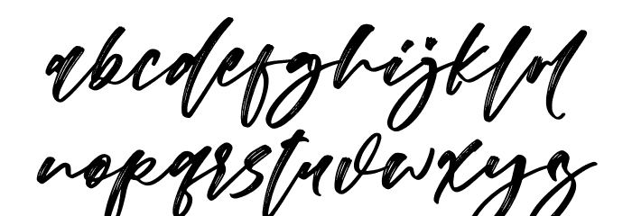 Nighiri Font LOWERCASE