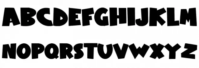 Night Action Font LOWERCASE