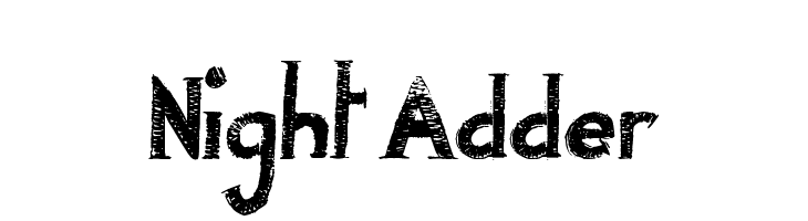 Night Adder  font caratteri gratis
