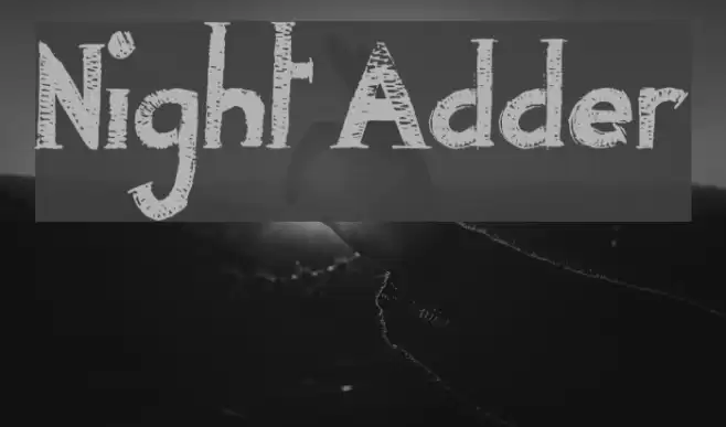 Night Adder Font examples