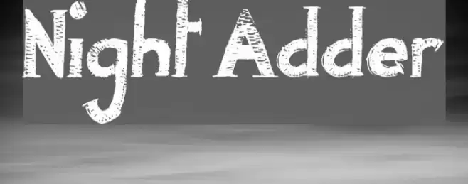 Night Adder Font examples