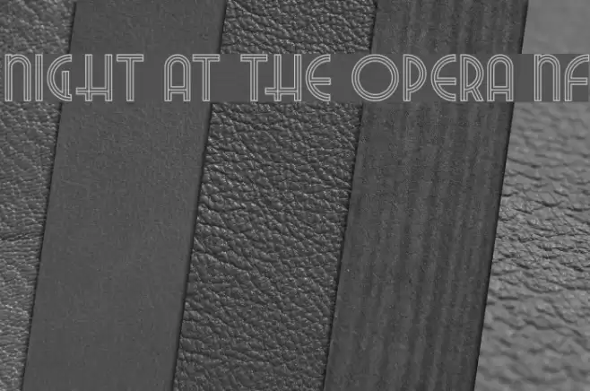 Night At The Opera NF フォント examples