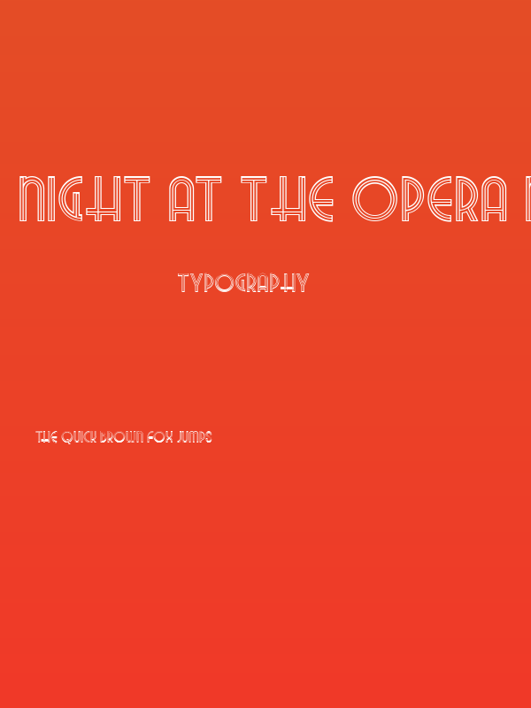 Night At The Opera NF Poster