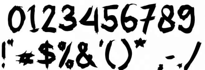 Night Beats Font Alte caractere