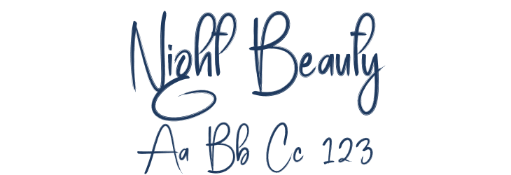 Night Beauty Font Preview