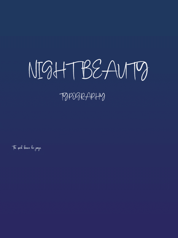 Night Beauty Poster